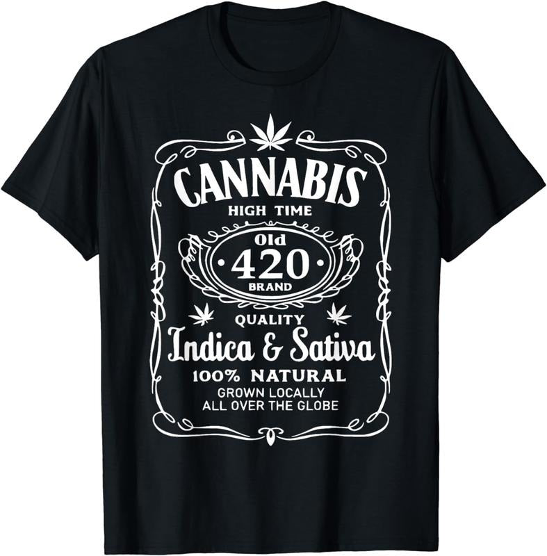 [100% Cotton] Cannabis High Time Old 420 Quality Indica & Sativa Weed T-Shirt Hoodie, Sweatshirt | HypeCrazeTee.com