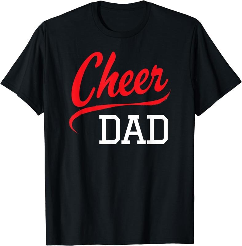 [100% Cotton] Cheer Dad Cheerleading Red T-Shirts, Hoodie, Sweatshirt