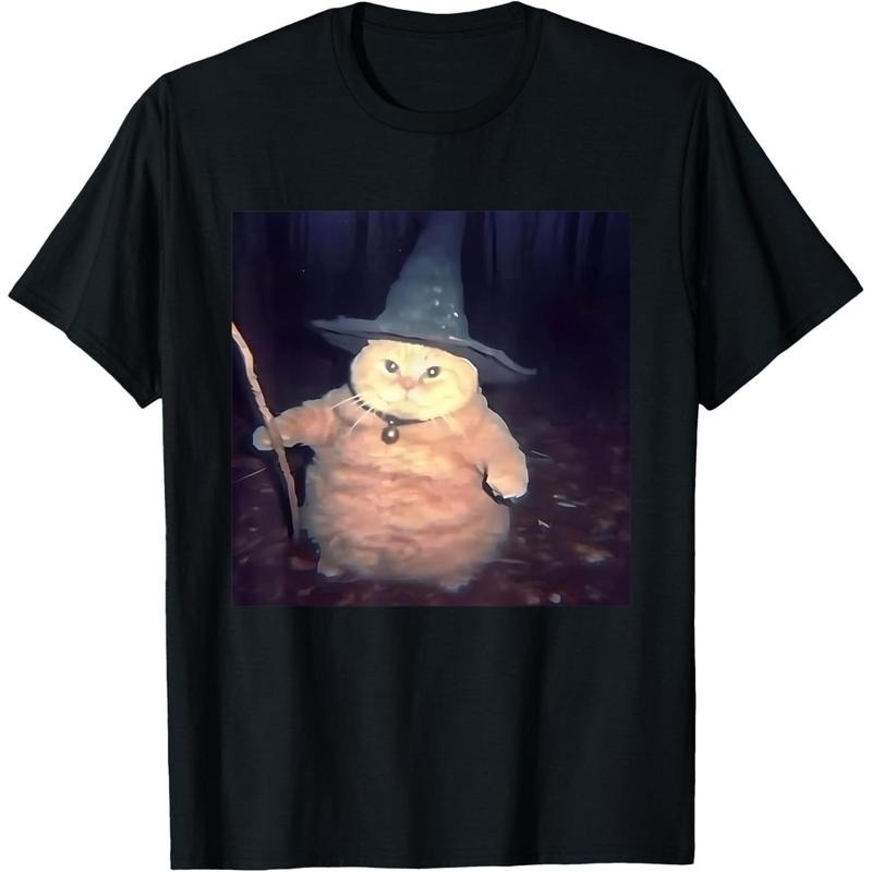 [100% Cotton] Cheeseball The Wizard Cat Vintage 90s Orange Cat Witch Cat T-Shirt Hoodie, Sweatshirt | HypeCrazeTee.com