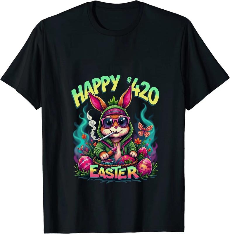 [100% Cotton] Coding Guru Happy 4 - 20 Easter Bunny T - Shirt With Egg Art Hoodie, Sweatshirt | HypeCrazeTee.com