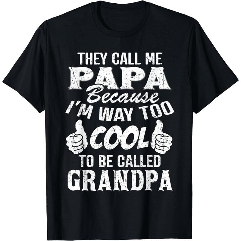 [100% Cotton] Cool Grandpa T-Shirt With Fun Papa Design For Family Lovers. Golf Gift T-Shirt For Men and Women Hoodie,...