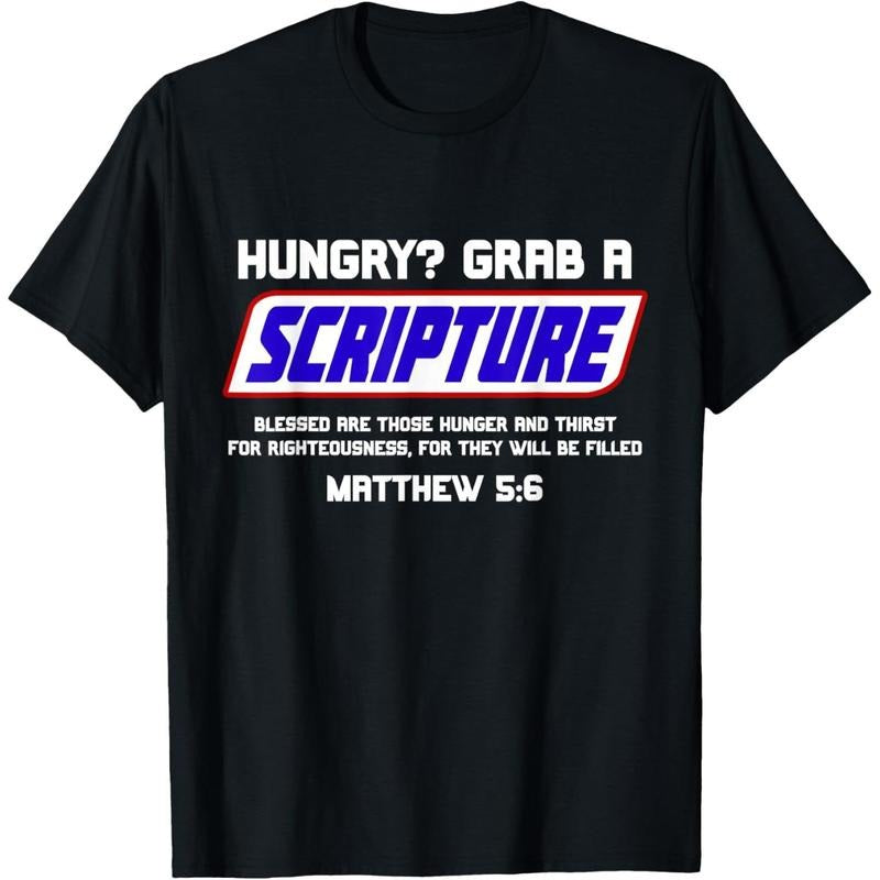 [100% Cotton] Cotton Short Sleeve  T-Shirt Funny Scripture Gifts, Bible Verse, Famous Scriptures, Quote T-Shirt T-Shirt...