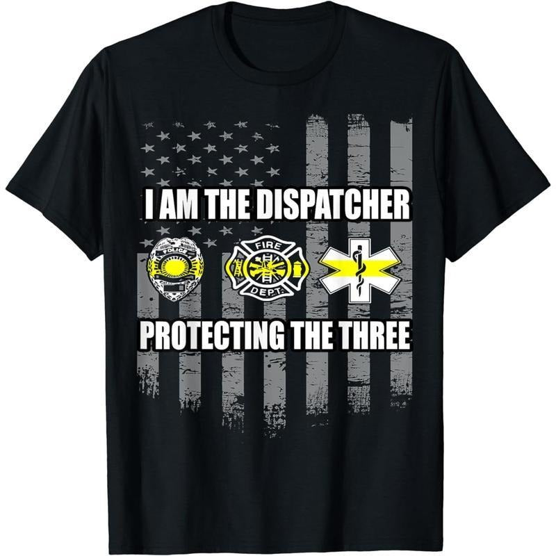 [100% Cotton] Cotton Short Sleeve 911 Dispatcher Shirt