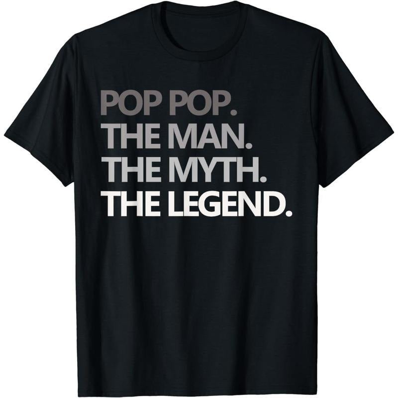 [100% Cotton] Cotton Short Sleeve Pop Pop Man Myth Legend Grandpa Best T-Shirts, Hoodie, Sweatshirt