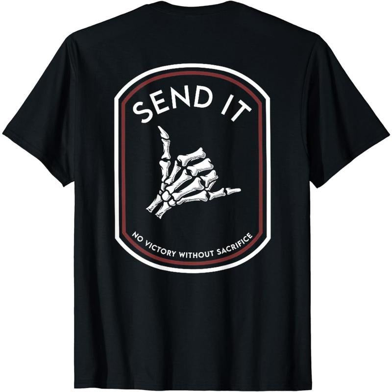 [100% Cotton] Cotton Short Sleeve Send No Victory Without Sacrifice ( Back) T-Shirts, Hoodie, Sweatshirt