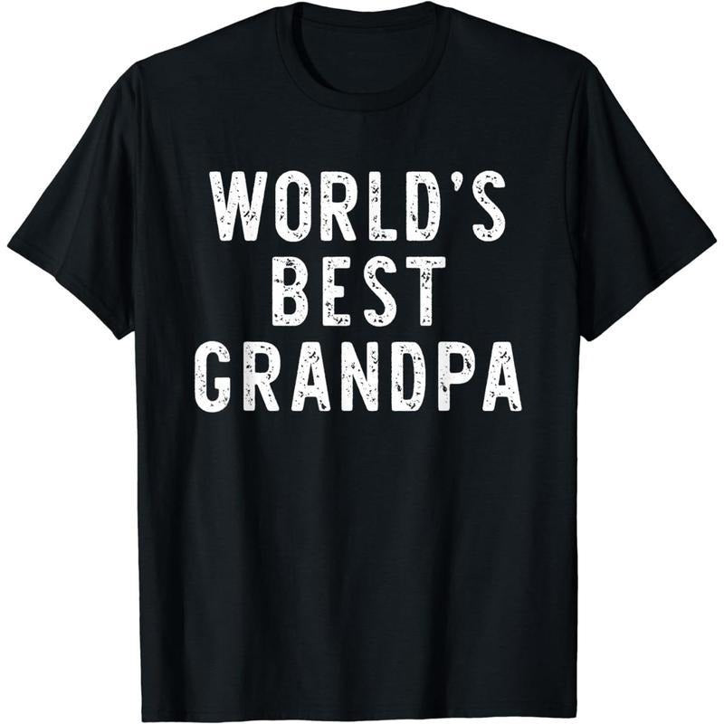 [100% Cotton] Cotton Short Sleeve World'S Best Grandpa Funny Family T-Shirts, Hoodie, Sweatshirt