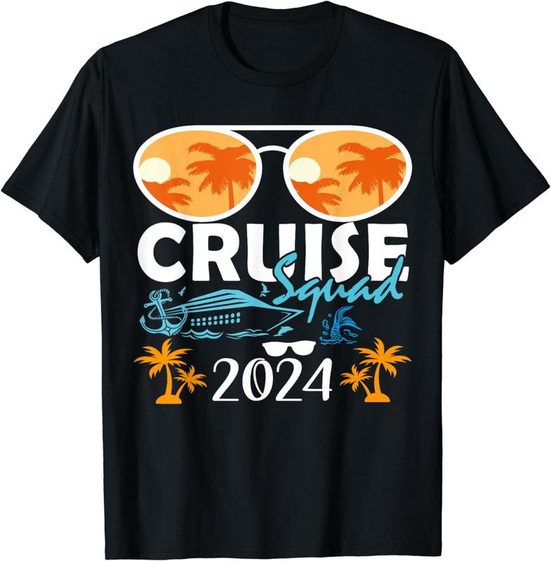 [100% Cotton] Cruise Squad 2024 Family Funny T-Shirt Hoodie, Sweatshirt | HypeCrazeTee.com