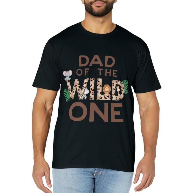 [100% Cotton] Dad of The Wild One Animal Safari 1st Birthday Theme Family T-Shirt Hoodie, Sweatshirt | HypeCrazeTee.com