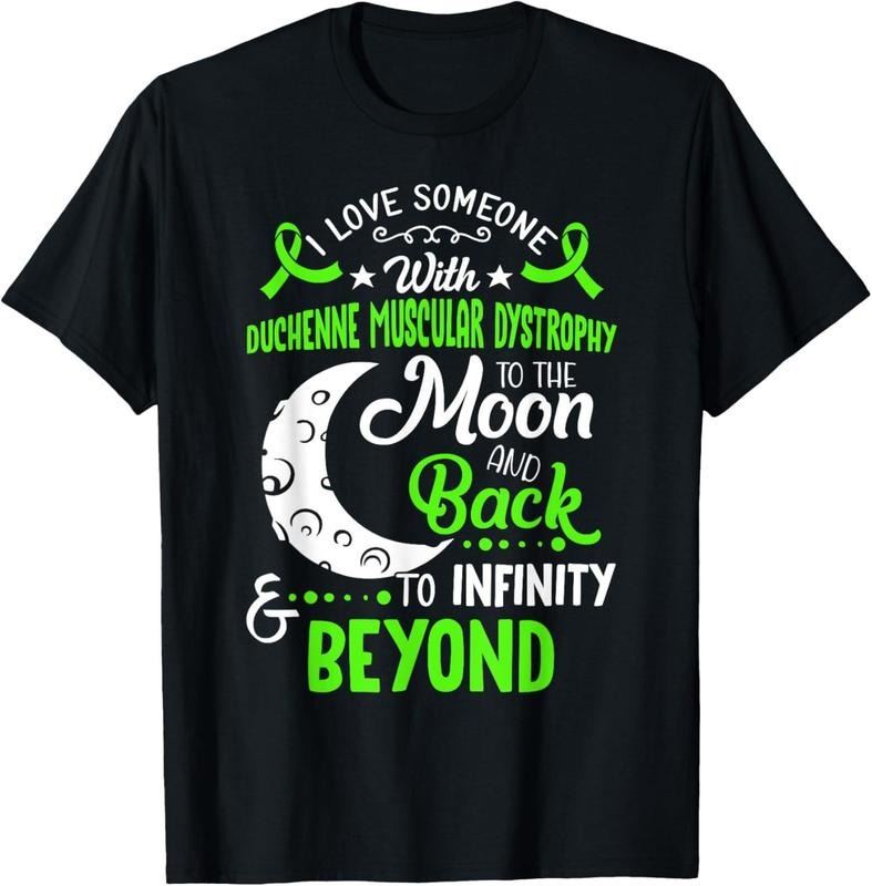 [100% Cotton] Duchenne Muscular Dystrophy Awareness Moon Back Love T-Shirt Hoodie, Sweatshirt | HypeCrazeTee.com