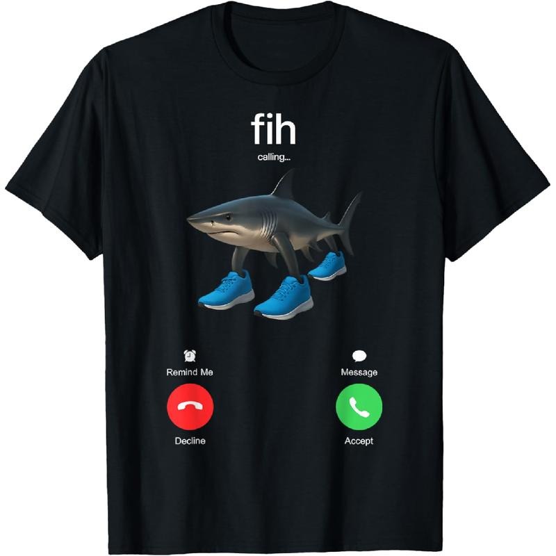 [100% Cotton] Fih Calling Funny Misspelled Fish Tralalero Tralala Shark T-Shirt Hoodie, Sweatshirt | HypeCrazeTee.com