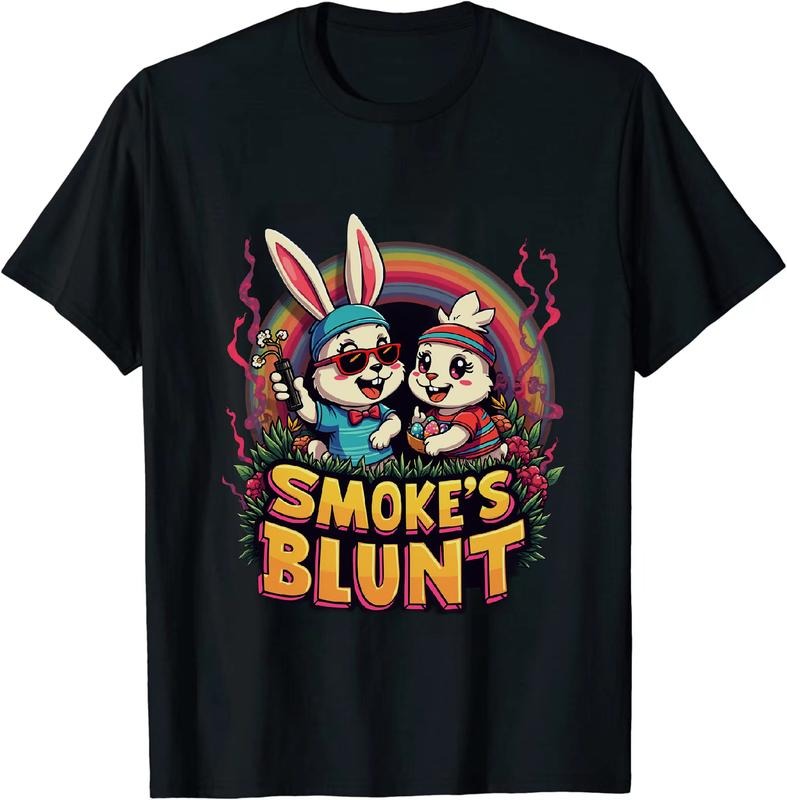 [100% Cotton] Financial Baron Easter 4 20 25 Bunny Duck T - Shirt With Smoke Hoodie, Sweatshirt | HypeCrazeTee.com