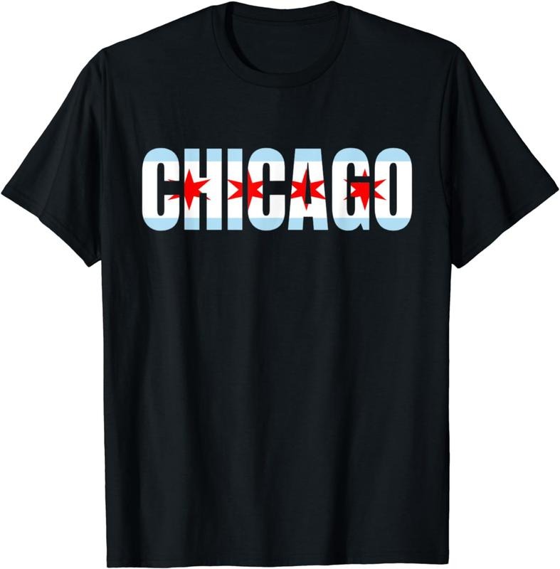 [100% Cotton] Flag Of Chicago City T-Shirt Windy City Tee Hoodie, Sweatshirt | HypeCrazeTee.com