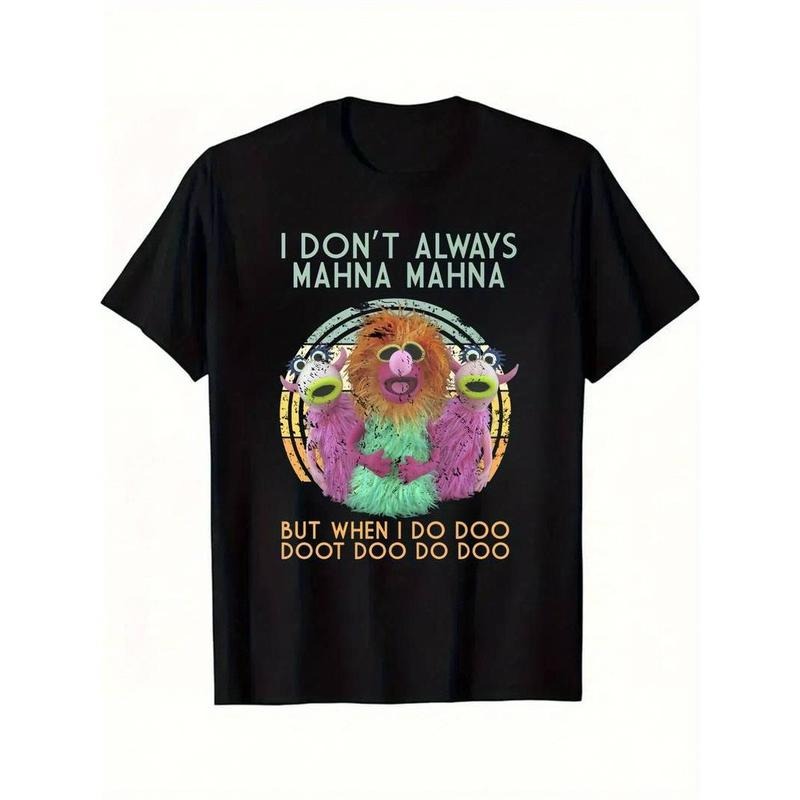 [100% Cotton] Fun Mana Muppet Graphic T-shirt