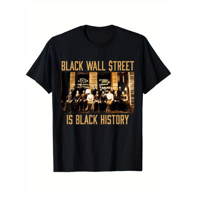 [100% Cotton] Funny African American T Shirt For Black History Month 100 Pure Cotton Wall Street Inspired Design Golf...
