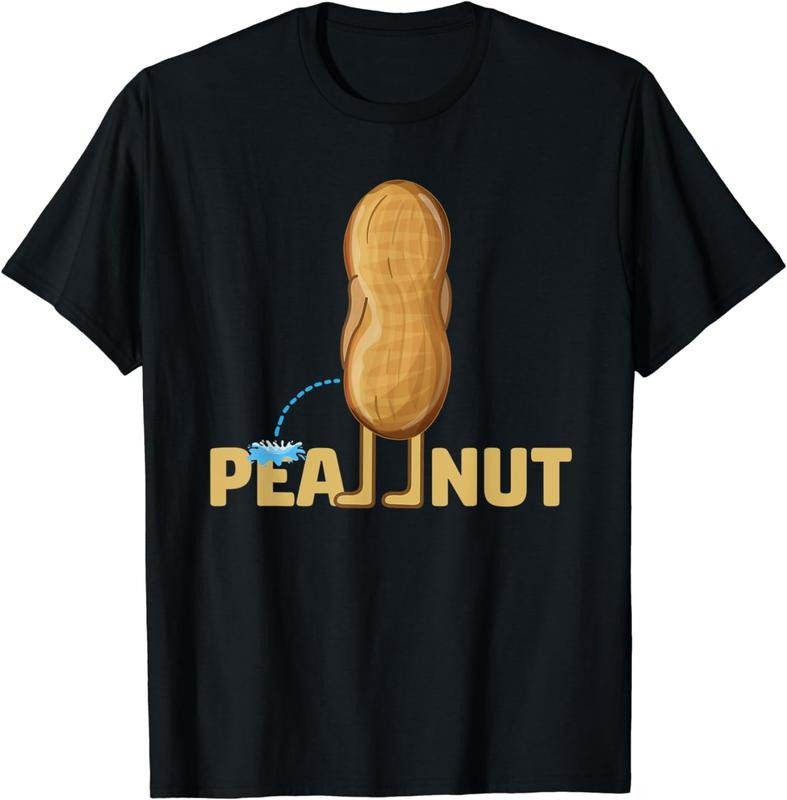 [100% Cotton] Funny Pea-Nuts Adult Tee Peanut Food Pun Lover T-Shirt Hoodie, Sweatshirt | HypeCrazeTee.com