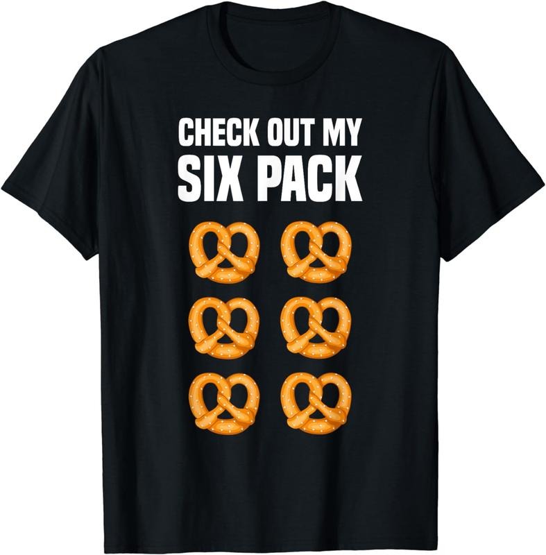 [100% Cotton] Funny Pretzel Shirt Six Pack Pretzel Lover I Love Pretzels T-Shirt Hoodie, Sweatshirt | HypeCrazeTee.com