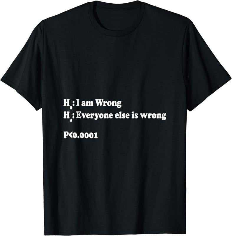 [100% Cotton] Funny Statistics T Shirt - Everyone Else Is Wrong Hoodie, Sweatshirt | HypeCrazeTee.com