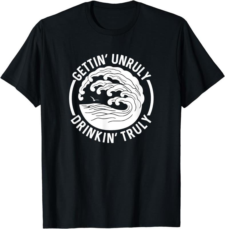 [100% Cotton] Gettin' Unruly Drinkin' Hard Seltzer Summer Beach Alcohol T-Shirt Hoodie, Sweatshirt | HypeCrazeTee.com