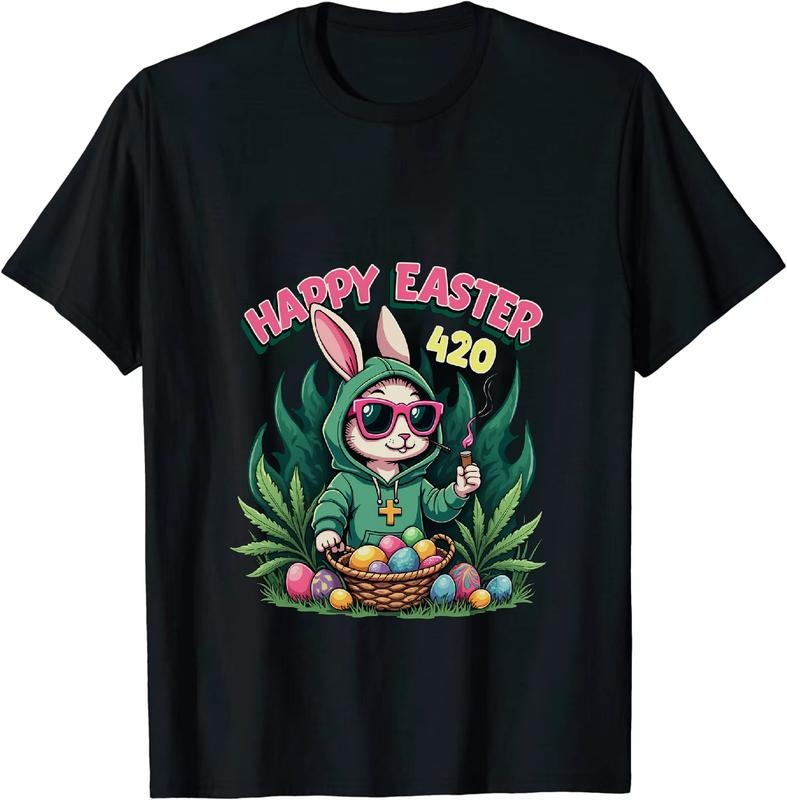 [100% Cotton] Golfing Great Happy Easter 420 T - Shirt With Bunny Hoodie, Sweatshirt | HypeCrazeTee.com