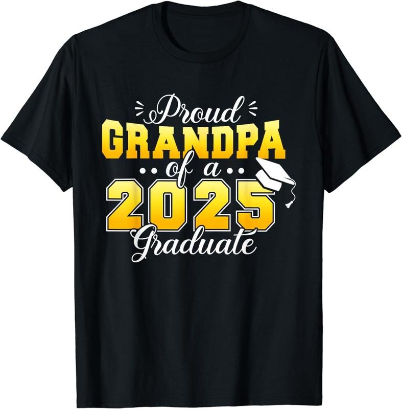 [100% Cotton] Graduation Party Proud Grandpa Of A Class Of 2025 Graduate T-Shirt Hoodie, Sweatshirt | HypeCrazeTee.com