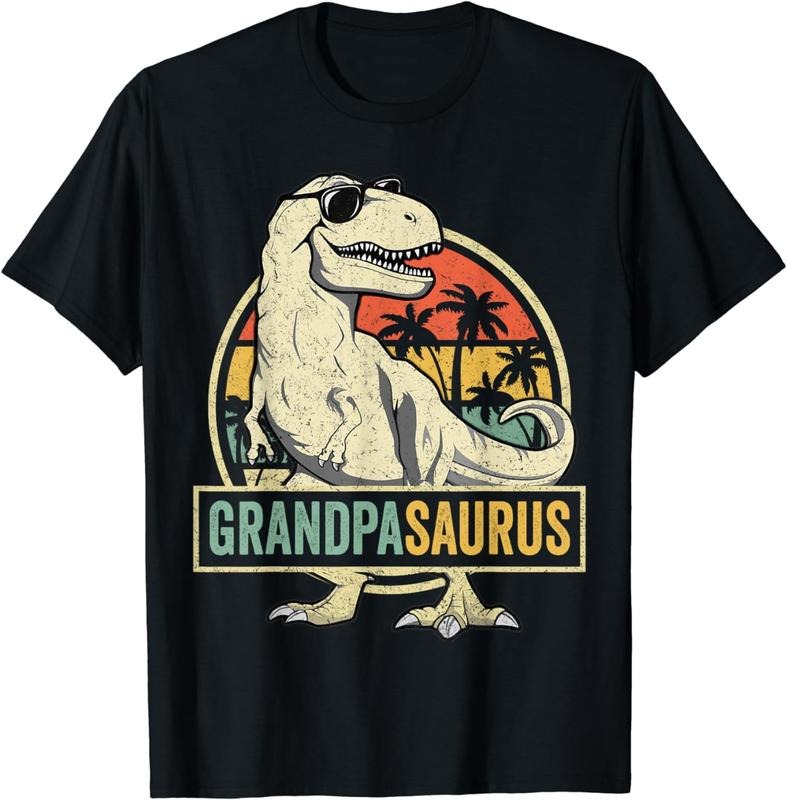 [100% Cotton] Grandpasaurus T Rex Dinosaur Grandpa Saurus Family Matching T-Shirt Hoodie, Sweatshirt | HypeCrazeTee.com