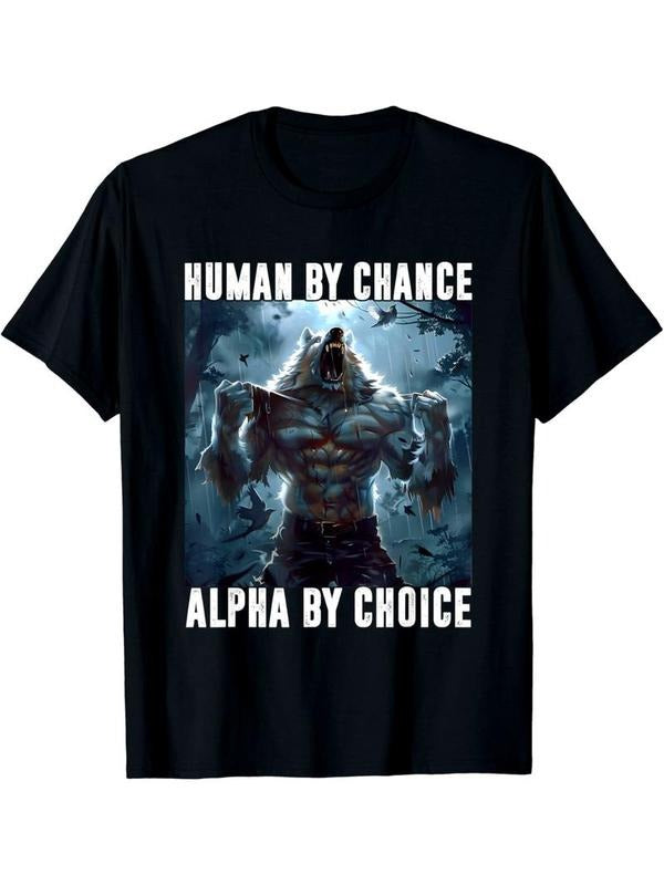 [100% Cotton] Human Chance Alpha Choice Alpha Wolf Meme T-Shirts, Hoodie, Sweatshirt