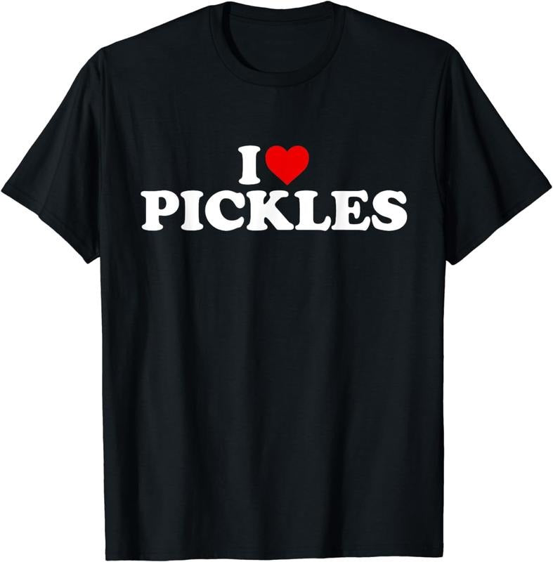 [100% Cotton] I Love Pickles - Heart T-Shirt Hoodie, Sweatshirt | HypeCrazeTee.com