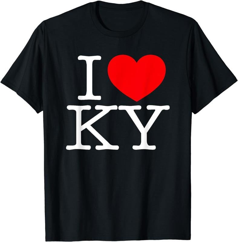 [100% Cotton] I Love (Heart) KY T-Shirt Hoodie, Sweatshirt | HypeCrazeTee.com