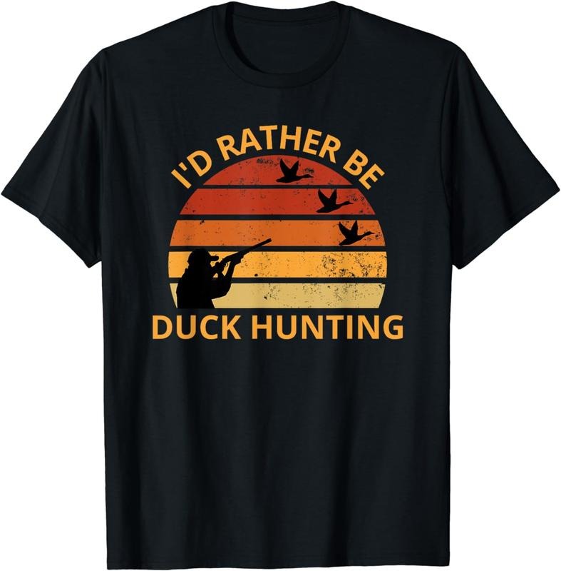 [100% Cotton] I'd Rather Be Duck Hunting T-Shirt Hoodie, Sweatshirt | HypeCrazeTee.com