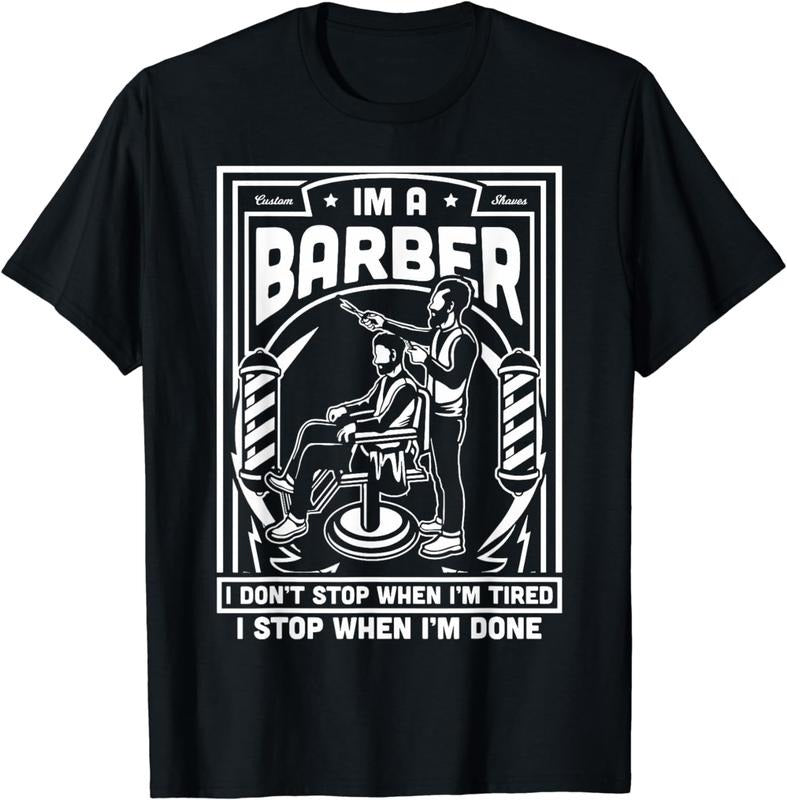 [100% Cotton] I'm A Barber Funny Tired Hairstylist Pole Cool Vintage Gift T-Shirt Hoodie, Sweatshirt | HypeCrazeTee.com