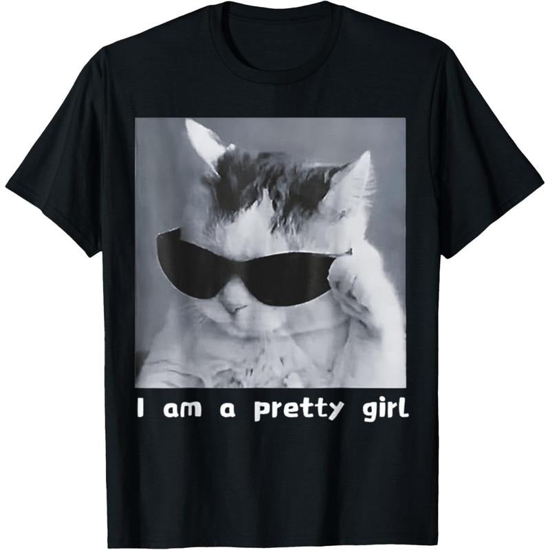 [100% Cotton] I'm A Pretty Girl Funny Cat T-Shirt Hoodie, Sweatshirt | HypeCrazeTee.com