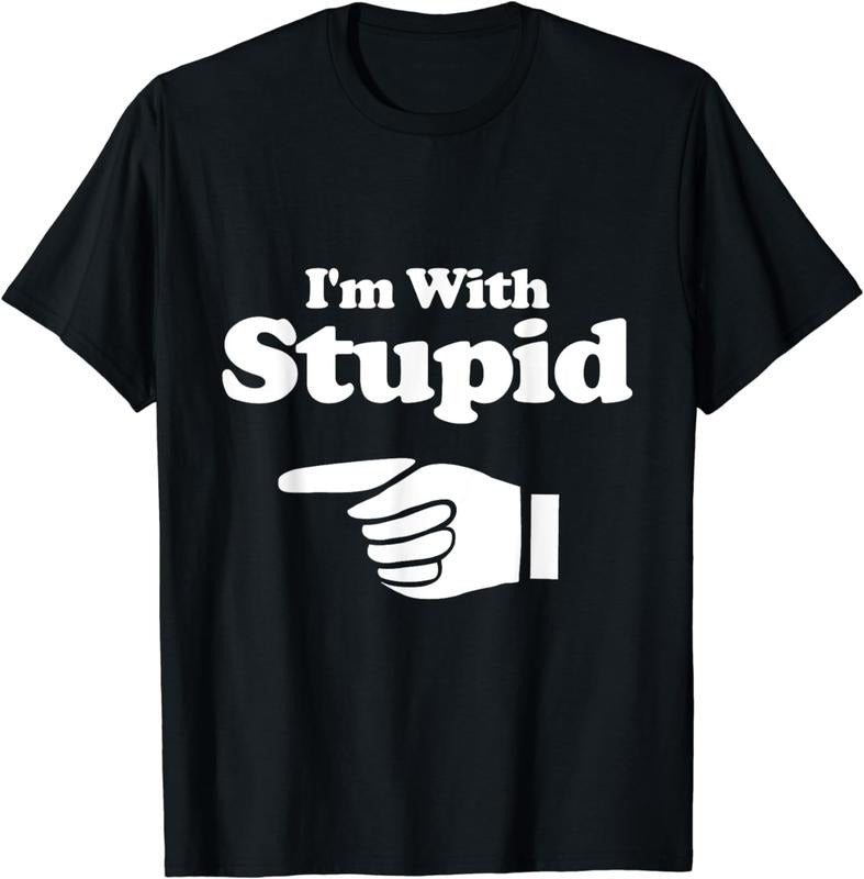 [100% Cotton] I'M Stupid Shirt Pair Couple Brother Sister Funny T-Shirts, Hoodie, Sweatshirt