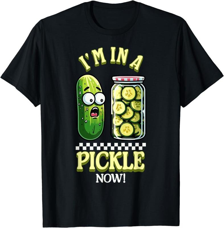 [100% Cotton] Im In A Pickle Pun Funny Surprise Cucumber Pickles T-Shirt Hoodie, Sweatshirt | HypeCrazeTee.com