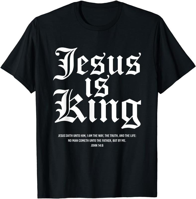 [100% Cotton] Jesus Is King Christian Faith Men Women Gifts T-Shirt Hoodie, Sweatshirt | HypeCrazeTee.com
