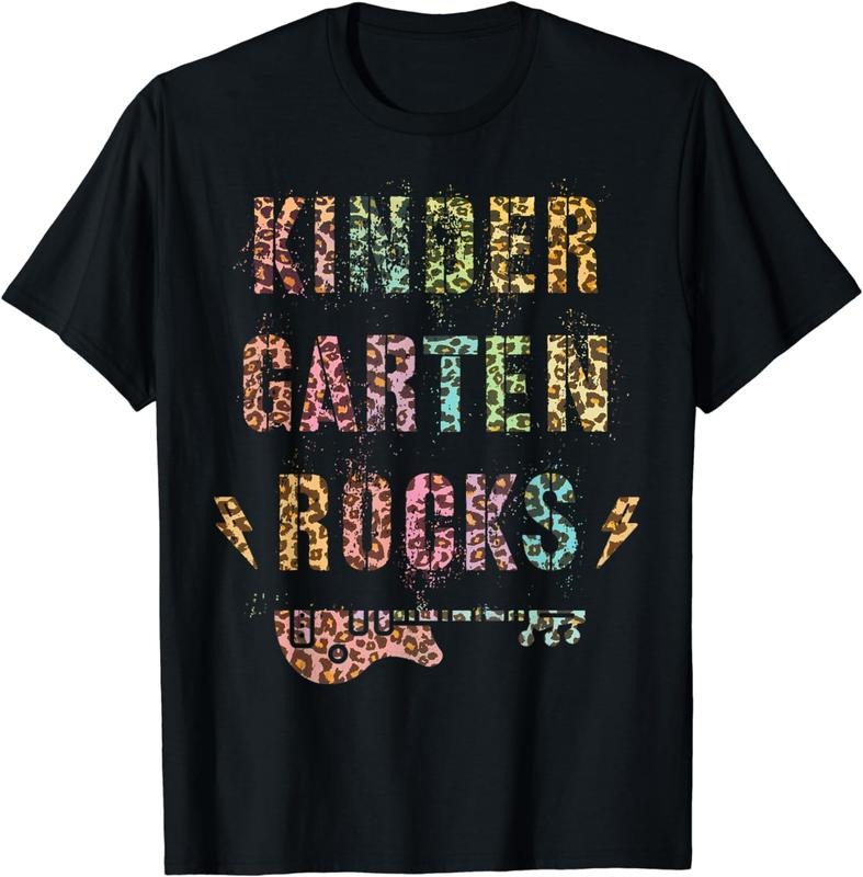 [100% Cotton] KINDERGARTEN ROCKS Reading Teacher Star Crew Kinder Vibes T-Shirt Hoodie, Sweatshirt | HypeCrazeTee.com