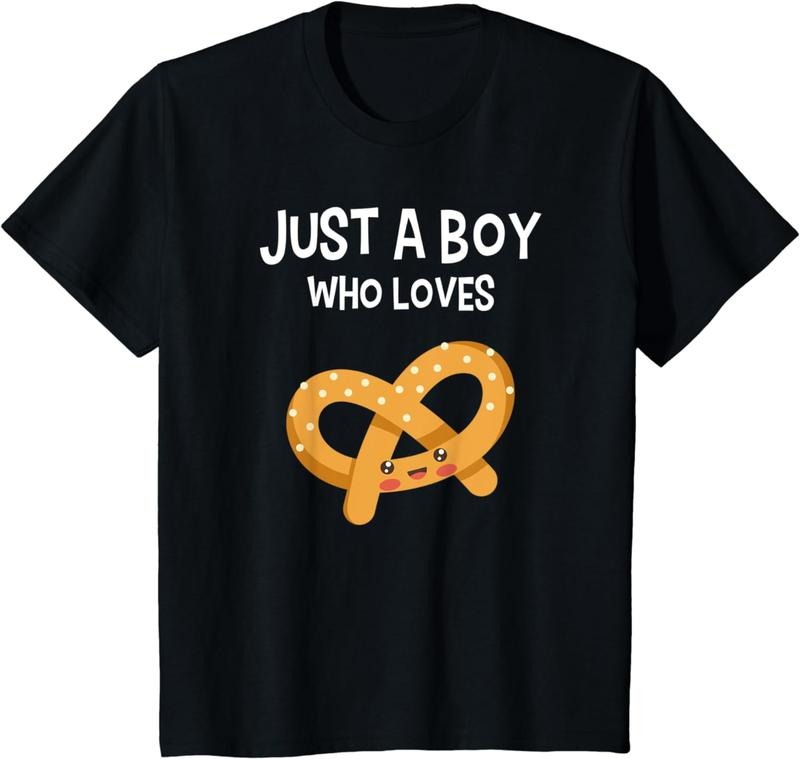 [100% Cotton] Kids Pretzel Shirt Pretzel Lover Funny Boy Love Pretzels Gift T-Shirt Hoodie, Sweatshirt | HypeCrazeTee.com