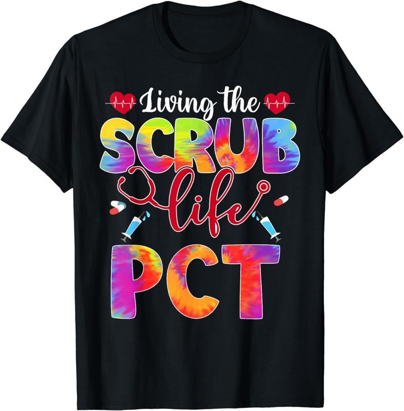 [100% Cotton] Living The Scrub Life Tie Dye Hippie PCT' T-Shirt Hoodie, Sweatshirt | HypeCrazeTee.com