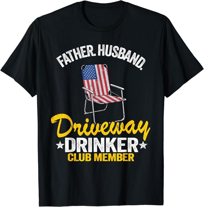 [100% Cotton] Mens Beer US Flag Father Husband Driveway Drinker Club Member T-Shirt Hoodie, Sweatshirt | HypeCrazeTee.com