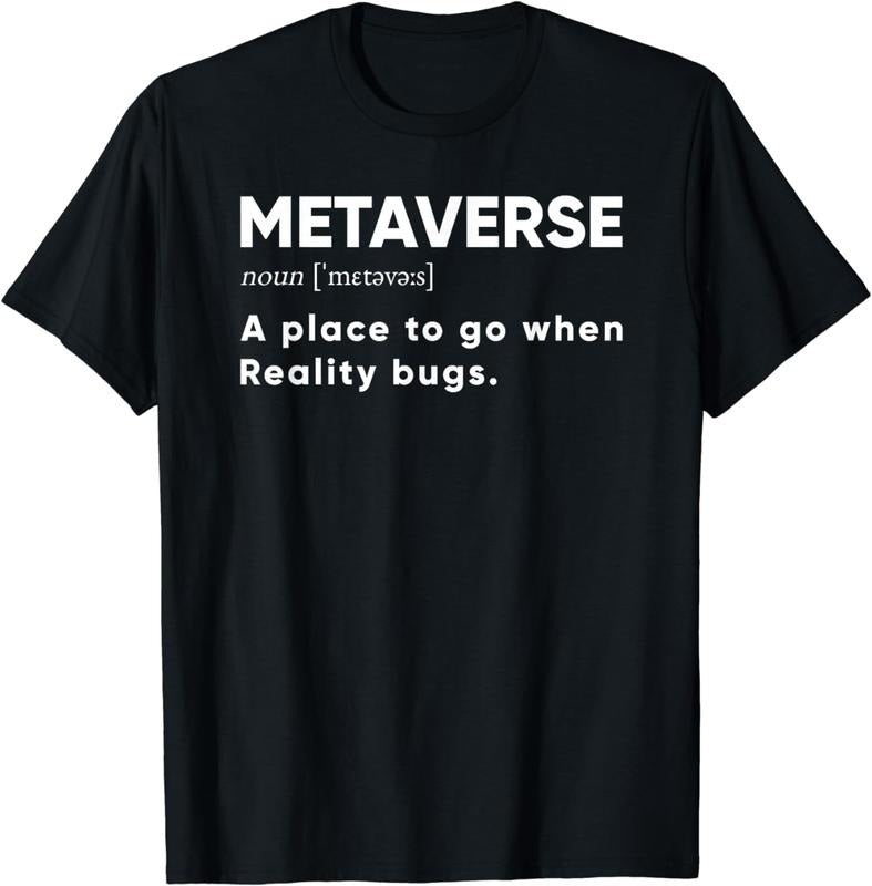 [100% Cotton] Metaverse Definition, VR Virtual Reality T-Shirt Hoodie, Sweatshirt | HypeCrazeTee.com