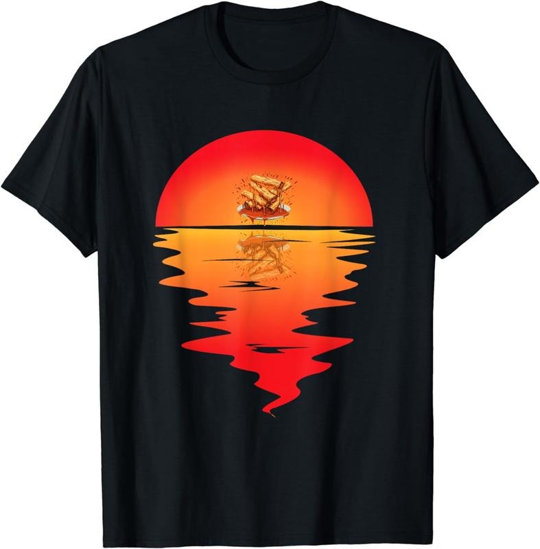 [100% Cotton] Mozzarella Sticks Sunset Melted Mozzarella Cheese Sticks T-Shirt Hoodie, Sweatshirt | HypeCrazeTee.com