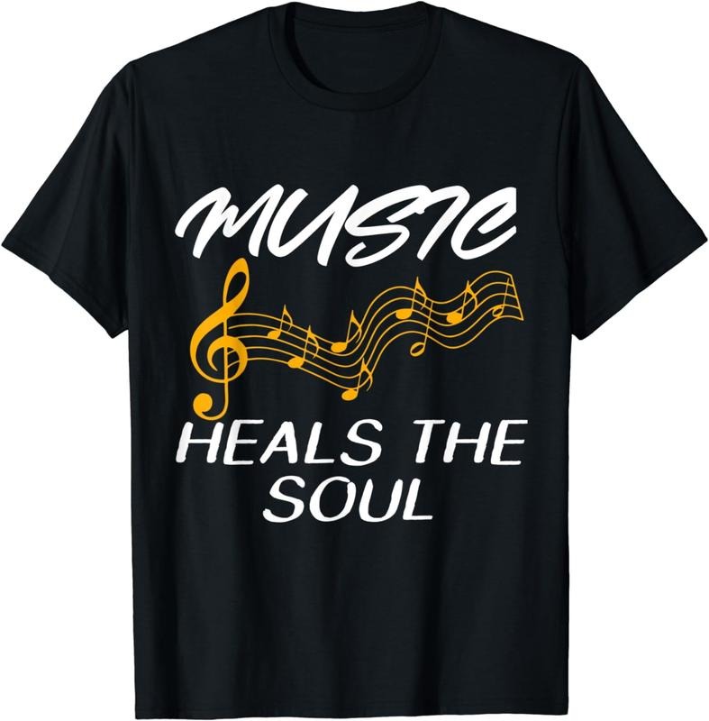 [100% Cotton] Music Heals The Soul Tshirt Hoodie, Sweatshirt | HypeCrazeTee.com