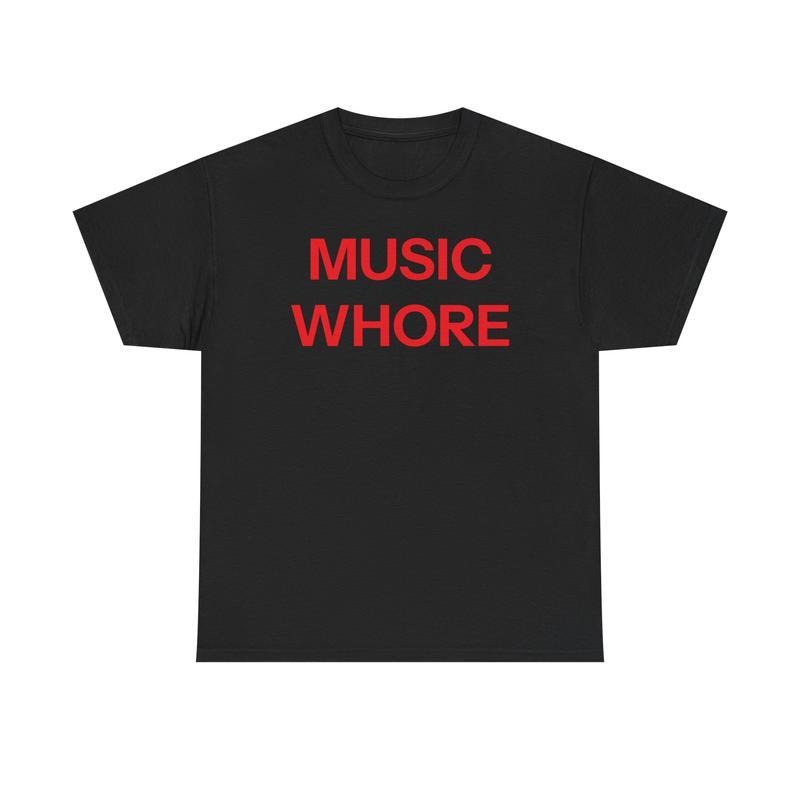 [100% Cotton] Music whore T-shirt graphic tee Streetwear  Golf Gift T-Shirt For Men and Women Hoodie, Sweatshirt