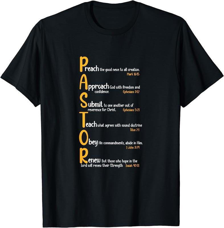 [100% Cotton] Pastor Preacher Minister Clergy Bible Verse Definition T-Shirt Hoodie, Sweatshirt | HypeCrazeTee.com