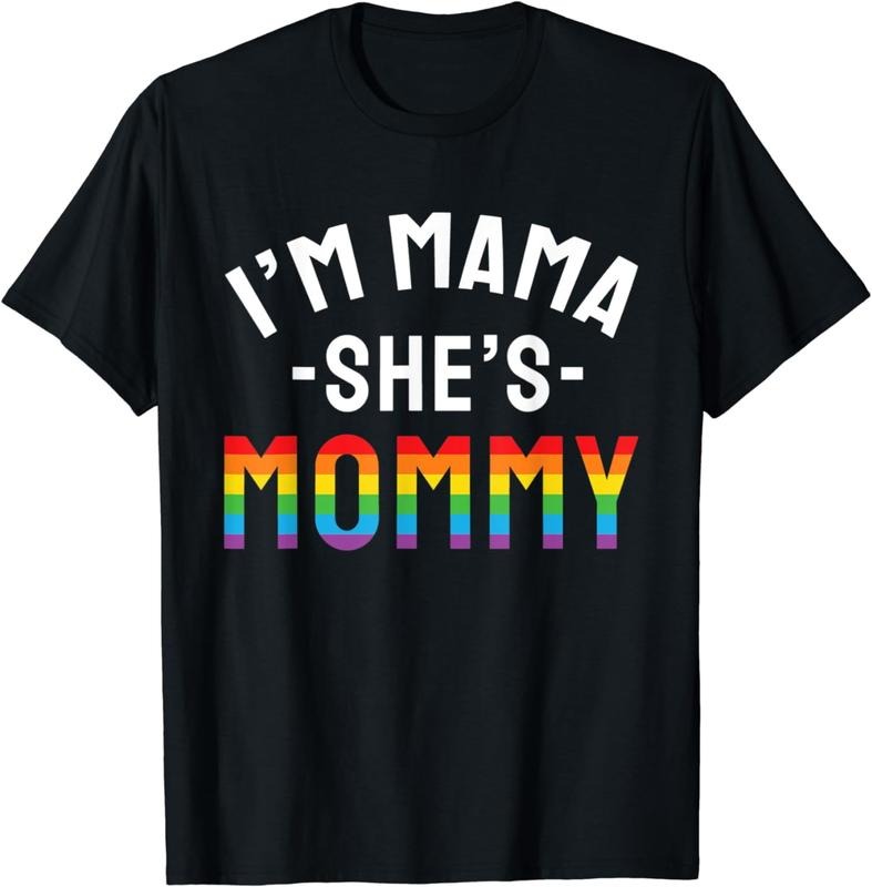 [100% Cotton] Pride Month I'm Mama She's Mommy LGBT T-Shirt Hoodie, Sweatshirt | HypeCrazeTee.com