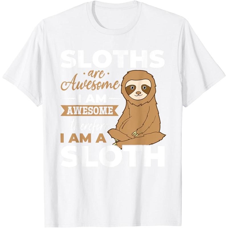 [100% Cotton] Sloth Animals - Sloths are Awesome T-Shirt Hoodie, Sweatshirt | HypeCrazeTee.com