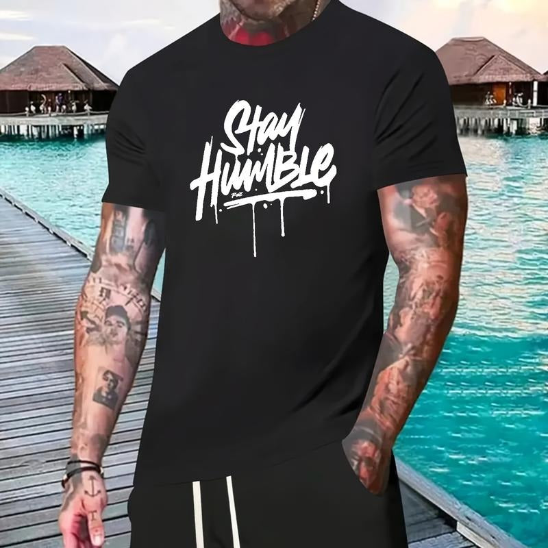 [100% Cotton] Summer Short-Sleeve Men'S T-Shirt Set with Print Design, Featuring   a Comfortable Round-Neck Sports. Golf...