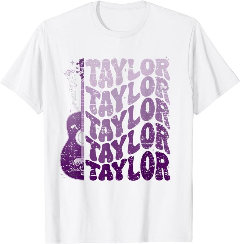 [100% Cotton] Taylor First Name I Love Taylor Girl Groovy 80's Vintage T-Shirt Hoodie, Sweatshirt | HypeCrazeTee.com