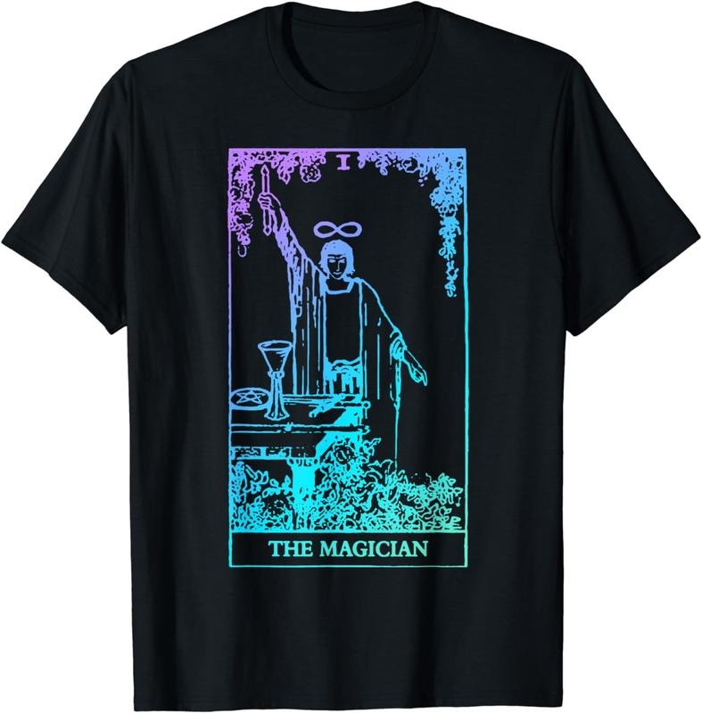 [100% Cotton] The Magician Tarot Card Rider Waite Witchy T-Shirt Hoodie, Sweatshirt | HypeCrazeTee.com