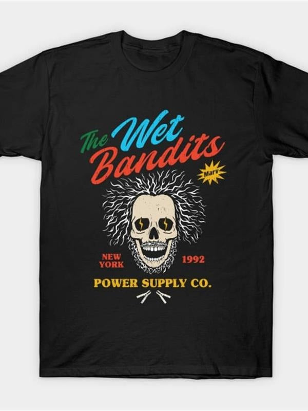 [100% Cotton] The Wet Bandits T Shirt Men'S Casual Graphic Print T-Shirt Hoodie, Sweatshirt | HypeCrazeTee.com