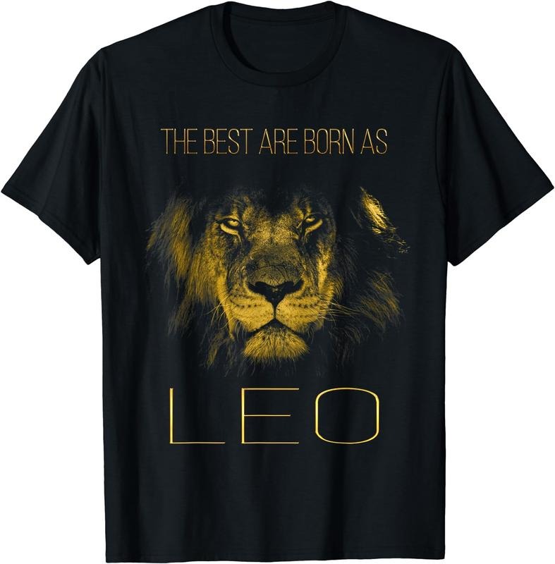 [100% Cotton] The best are born as LEO proud like a lion tee man woman T-Shirt Hoodie, Sweatshirt | HypeCrazeTee.com